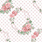 Dusty Rose Garden on Hearts Fabric - White - ineedfabric.com