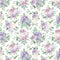 Dusty Violet Rose Bouquets Fabric - ineedfabric.com