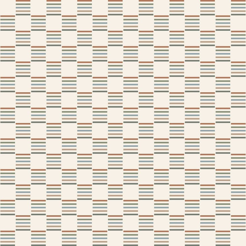 Earthy Tones Checkered Fabric - ineedfabric.com