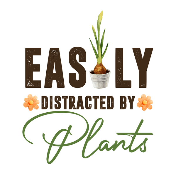 Easily Distracted By Plants Fabric Panel - ineedfabric.com