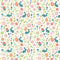 Easter Bunny & Floral Fabric - ineedfabric.com
