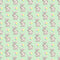 Easter Bunny on Polka Dot Fabric - Green - ineedfabric.com