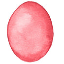 Easter Egg Fabric Panel - Red - ineedfabric.com