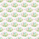 Easter Eggs on Horizontal Striped Fabric - Pink - ineedfabric.com