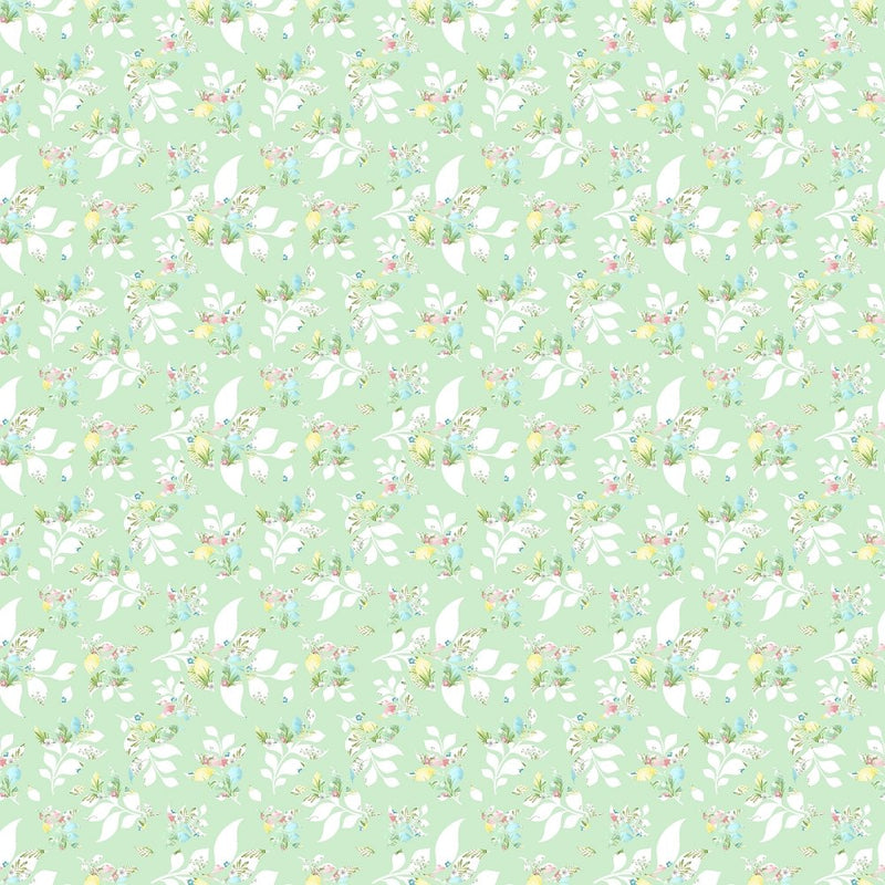 Easter Leaf Fabric - Green - ineedfabric.com