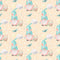 Easter Rainbow Gnomes with Butterflies Fabric - Yellow - ineedfabric.com