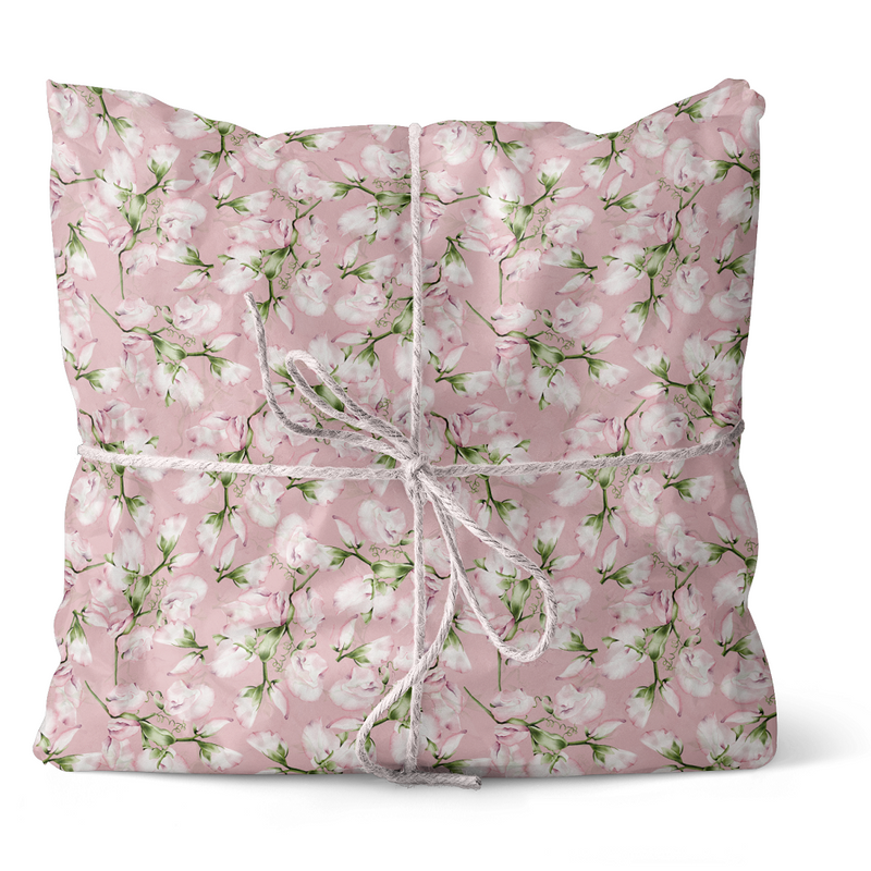 English Garden Packed Sweet Peas Fabric - Pink