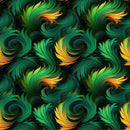 Elegant Abstract Feather Fabric - ineedfabric.com