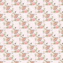 Elegant Ballerina Swirl Vines Fabric - Pink - ineedfabric.com