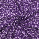 Elegant Blooms, Vine Fabric - Dark Purple - ineedfabric.com