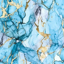 Elegant Marble - Blue Fabric - ineedfabric.com