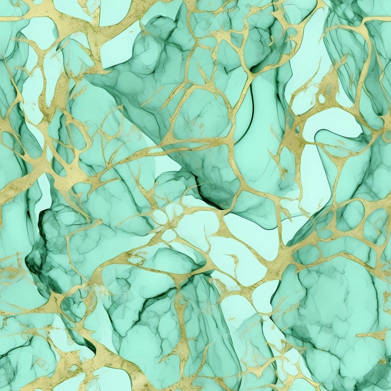 Elegant Marble - Mint Green Fabric - ineedfabric.com