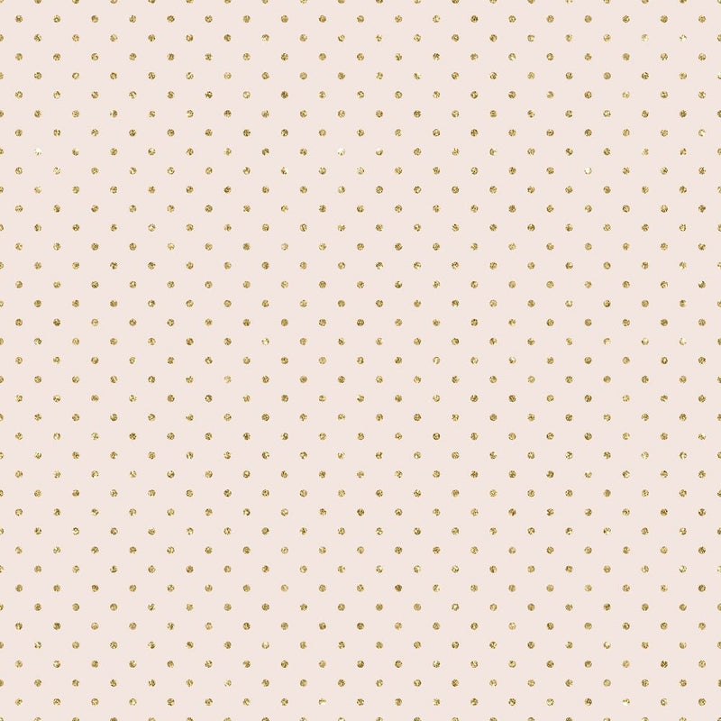 Elegant Nutcracker Gold Dots Fabric - Tan - ineedfabric.com