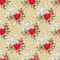 Elegant Nutcracker Merry Christmas Stars Fabric - Tan - ineedfabric.com