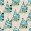 Elegant Nutcracker Next to Tree Dots Fabric - Tan - ineedfabric.com