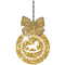 Elegant Nutcracker Ornament Fabric Panel - Gold - ineedfabric.com