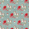 Elegant Nutcracker Rocking Horse Fabric - Green - ineedfabric.com