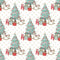 Elegant Nutcracker Snowflakes Fabric - White - ineedfabric.com