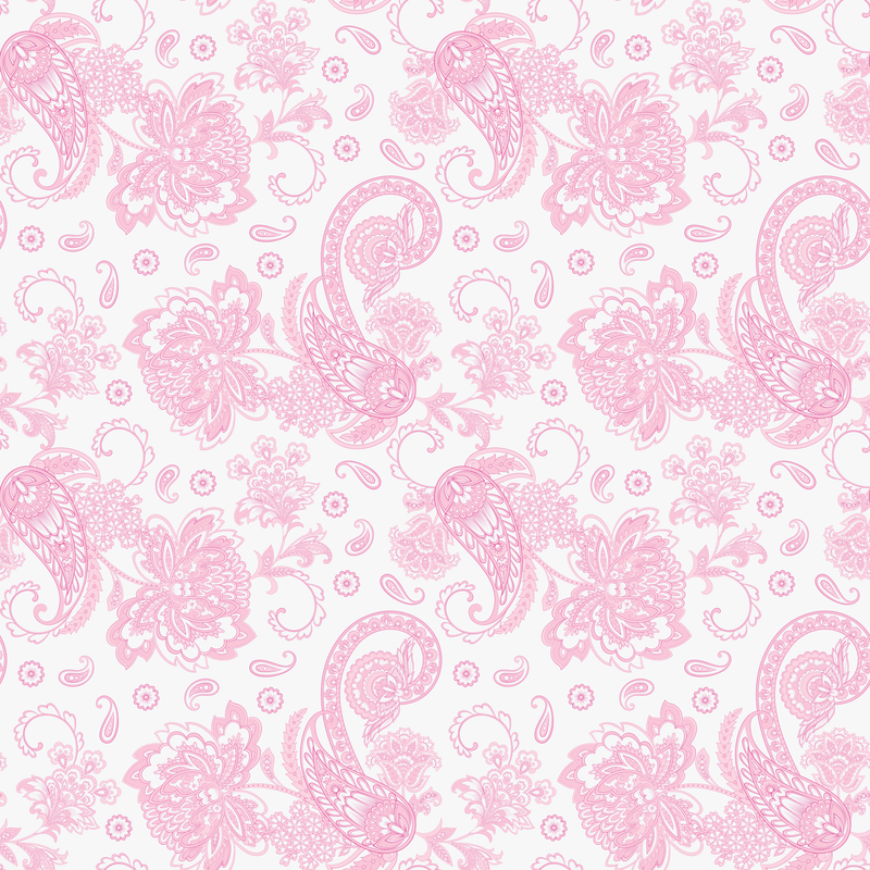 Elegant Paisleys Fabric - Bashful Pink - ineedfabric.com