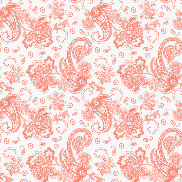 Elegant Paisleys Fabric - Cinnabar - ineedfabric.com