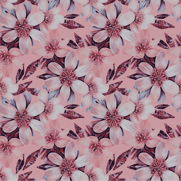 Elegant Pink Floral Fabric - ineedfabric.com