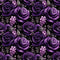 Elegant Purple Roses Fabric - ineedfabric.com