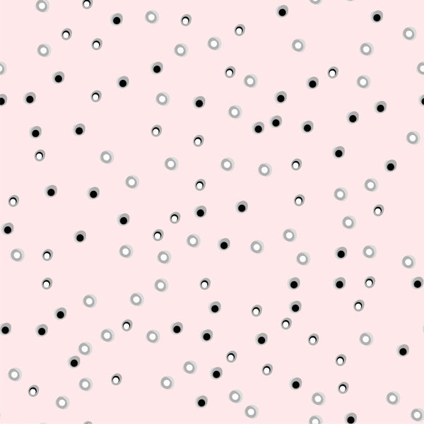 Elegant Roses Dots Fabric - Pink - ineedfabric.com