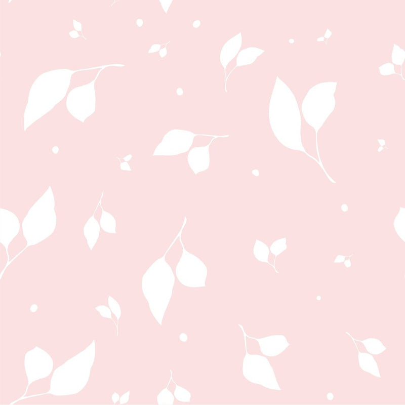 Elegant Roses Leaves Fabric - Pink - ineedfabric.com