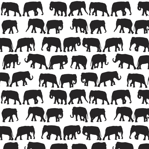 Elephant Herd Fabric - ineedfabric.com