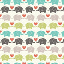 Elephant March Fabric - ineedfabric.com