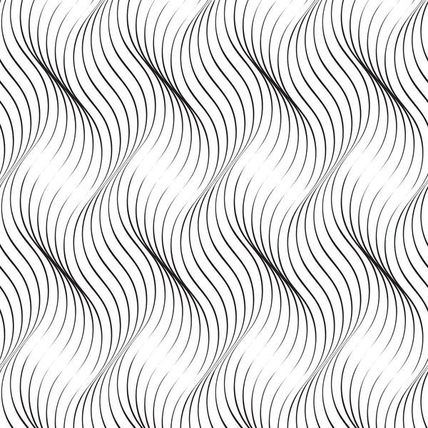 Endless Waves Fabric - Black/White - ineedfabric.com