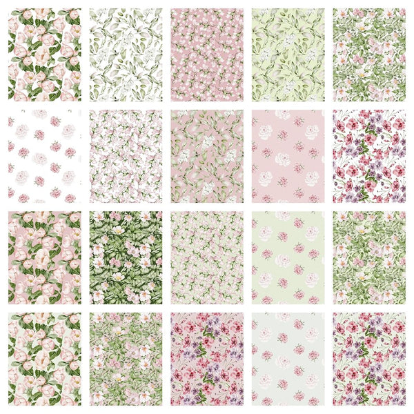 Mua Nodsaw Floral Print Cotton Fabric Squares Bundles,Charm Packs