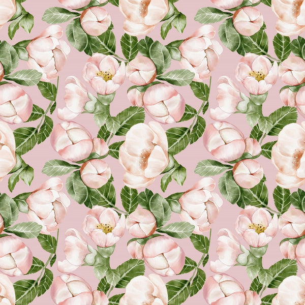 English Garden Peonies Fabric - Pink - ineedfabric.com