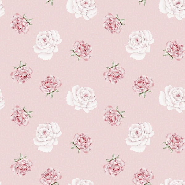 English Garden Roses Fabric - Pink - ineedfabric.com