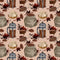 Espresso Delight Fabric - Cream - ineedfabric.com