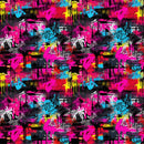 Exotic Abstract Graffiti Fabric - ineedfabric.com