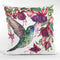 Exotic Flowers & Hummingbird Fabric Panel - White - ineedfabric.com