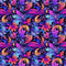 Exotic Neon Flower Fabric - ineedfabric.com
