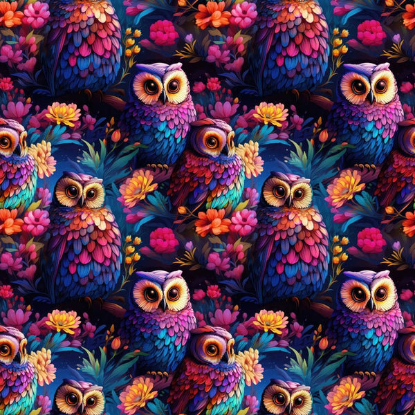 Exotic Owl Fabric - ineedfabric.com