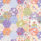 Fairytale Patchwork with Unicorns, Butterflies and Flowers Fabric - ineedfabric.com