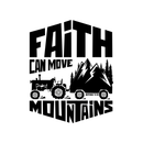Faith Can Move Mountains Fabric Panel - ineedfabric.com
