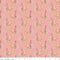 Faith Hope and Love Floral Fabric - Coral - ineedfabric.com