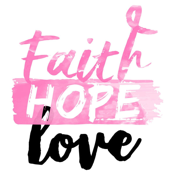 Faith Hope Love Fabric Panel - ineedfabric.com