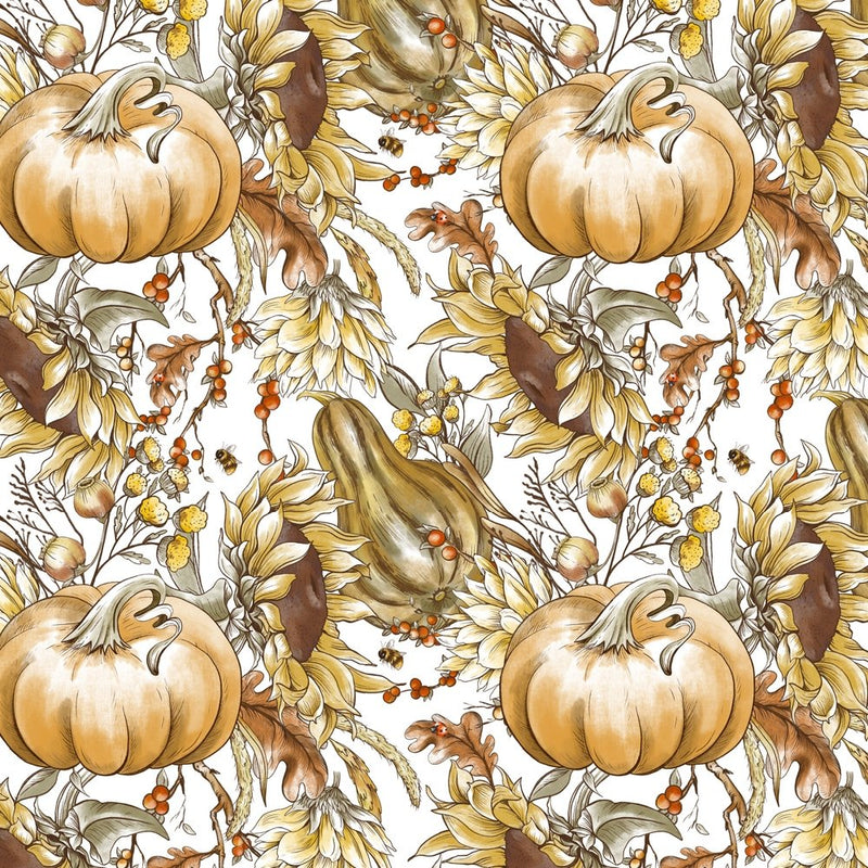 Fall Harvest Floral Fabric - ineedfabric.com