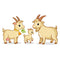 Family of Goats Fabric Panel - ineedfabric.com