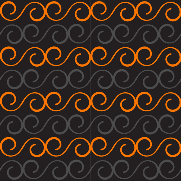 Fancy Halloween Fabric - Black - ineedfabric.com
