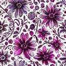 Fantasy Gothic Floral 2 Fabric - ineedfabric.com