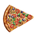 Fast Food Pizza Fabric Panel - ineedfabric.com