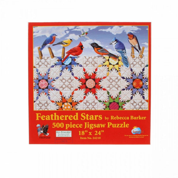 Feathered Stars Puzzle - 500pc - ineedfabric.com