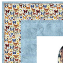 Feeling Blue Butterfly Wall Hanging 42" x 42" - ineedfabric.com